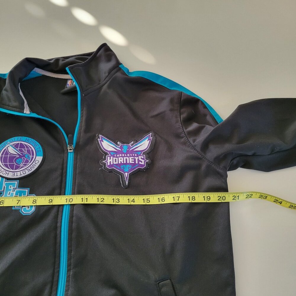 NBA Black and Blue Hornets Jacket - Picture 8 of 8